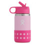 Дитяча пляшечка Hydro Flask Kids Wide Mouth 12 oz Straw Lid/Boot рожевий