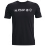 Чоловіча футболка Under Armour Run Anywhere SS чорний