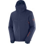 Чоловіча куртка Salomon Brilliant Jacket M темно-синій NightSky/GojiBerry