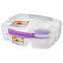 Obědový box Sistema Triple Split Lunch 2L fialová
