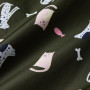 Дитяче водонепроникне пальто Regatta Junior Changing Robe Dark Khaki Cat Dog