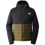 Чоловіча куртка The North Face M Belleview Stretch Down Hoodie чорний/зелений