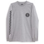 Чоловіча футболка Vans Original Checkerboard C LS сірий