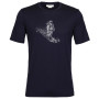 Чоловіча футболка Icebreaker Tech Lite II SS Tee Skiing Yeti темно-синій