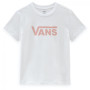 Жіноча футболка Vans Wm Drop V Ss Crew-B bílá/růžová