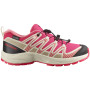 Дитячі черевики Salomon Xa Pro V8 Waterproof червоний Rouge Red / Vanilla Ice / Flamingo Pink