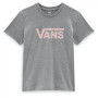 Жіноча футболка Vans Wm Drop V Ss Crew-B сірий/рожевий