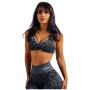 Спортивний бюстгальтер Nebbia Medium Support Leopard Sports Bra Primal чорний BLACK LEOPARD
