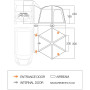 Приставний намет Vango Airhub Hexaway II Tall