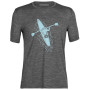 Чоловіча футболка Icebreaker Men Tech Lite II SS Tee Pad сірий