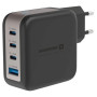 Адаптер Swissten GaN Travel Charger 100W 3X USB-C PD + USB-A