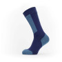 Непромокаючі шкарпетки SealSkinz Runton 2023 синій/блакитний Navy Blue/Red