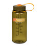 Пляшка Nalgene Wide Mouth 0,5l зелений/помаранчевий Olive