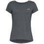 Жіноча функціональна футболка Under Armour HG Armour SS сірий GRY
