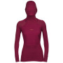 Жіноча функціональна толстовка Icebreaker ZoneKnit™ Insulated LS Hoodie рожевий