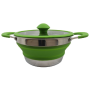 Каструля Vango Cuisine 1.5L Non-Stick Casserole срібний/зелений