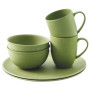 Набір посуду Outwell Bamboo Dinner Set 2 persons зелений