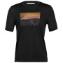 Чоловіча футболка Icebreaker Men Tech Lite II SS Tee Mountain Mantra чорний