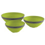Набір мисок Outwell Collaps Bowl Set зелений lime green