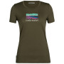 Жіноча футболка Icebreaker Women Tech Lite II SS Tee Trailhead зелений