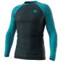 Чоловіча функціональна футболка Dynafit Tour Light Merino M L/S Tee чорний/синій