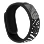 Репелент Para'Kito Графічний браслет проти комарів чорний/білий Black Zebra