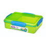 Box na potraviny Sistema Snack Attack Duo 975ml zelená