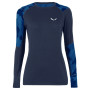 Жіноча футболка Salewa Cristallo Warm Amr W L/S Tee. темно-синій