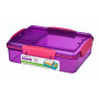 Box na potraviny Sistema Snack Attack Duo 975ml fialová