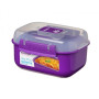 Miska na jídlo Sistema Microwave Rectangle 525ML fialová
