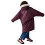 Дитяче водонепроникне пальто Regatta Junior Waterproof Changing Robe Pro Fig