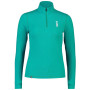 Жіноча функціональна футболка Mons Royale Cascade Merino Flex 200 1/4 Zip синій