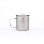 Hrnek Keith Titanium Single-Wall Titanium Mug 550 ml šedá