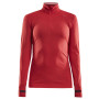 Dámské triko Craft Fuseknit Comfort Zip červená beam