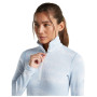 Жіноча функціональна футболка Icebreaker Women M 260 Tech Vertex LS HZ Chillwave