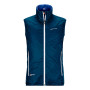 Чоловіча жилетка Ortovox Swisswool Piz Cartas Vest M темно-синій PetrolBlue