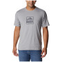 Чоловіча футболка Columbia Tech Trail™ Front Graphic SS Tee світло-сірий