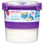 Box na potraviny Sistema Round Lunch Stack TO GO 965ml fialová