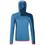 Жіноча толстовка Ortovox W's Fleece Light Grid Sn Hoody синій