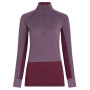 Жіноча функціональна футболка Icebreaker Women Mer 200 ZoneKnit LS Half Zip фіолетовий Dkber/Greplu/Cb