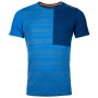 Чоловіча функціональна футболка Ortovox 185 Rock'N'Wool Short Sleeve синій