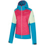 Жіноча куртка La Sportiva Kap Hybrid Hoody W рожевий/синій