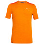 Pánské triko Salewa Pedroc Hybrid 2 Dry M S/S Tee oranžová 4499 dawn melange