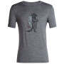 Чоловіча футболка Icebreaker Men Tech Lite II SS Tee Waschbar Wandering сірий
