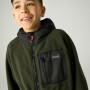 Дитяча толстовка Regatta Munro Hybrid Jacket DarkKhak/Blk