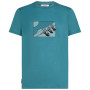 Чоловіча футболка Icebreaker Men Merino 150 Tech Lite SS Tee In The Wild блакитний Topaz