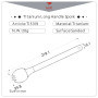 Lžíce Keith Titanium Long Handle Spork