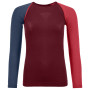 Жіноча футболка Ortovox 120 Comp Light Long Sleeve W червоний dark blood