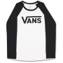 Жіноча футболка Vans Drop V Ls Raglan-B білий/чорний