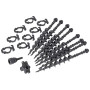 Набір кілочків Bo-Camp Screw pegs set 8 pcs темно-сірий Grey